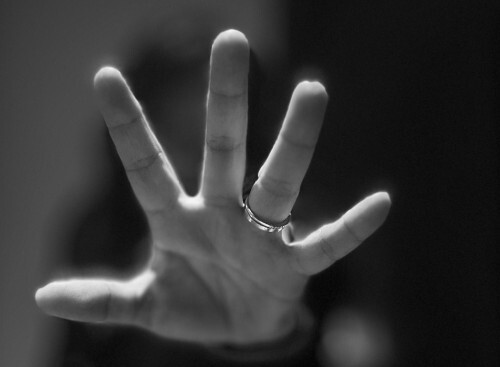 eine schützende Hand
